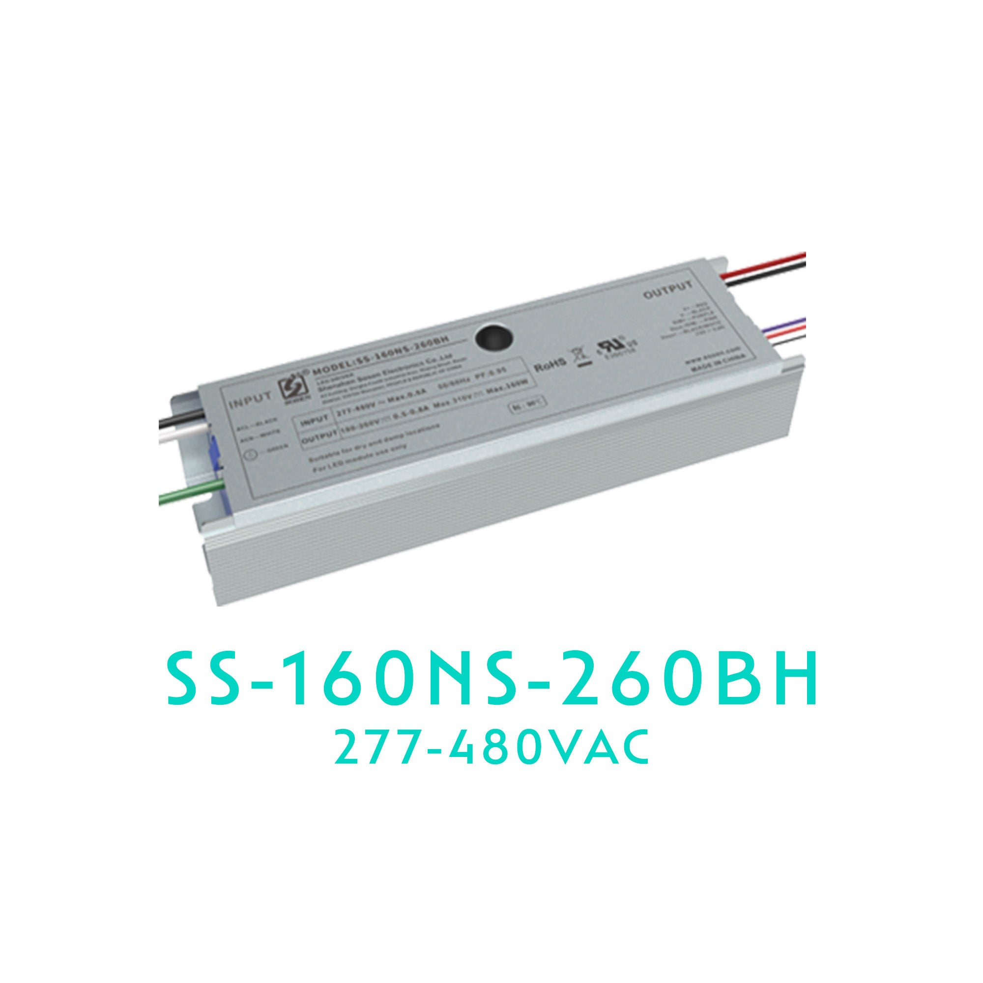 SOSEN SS-160NS-260BH LED Driver - 160W - Dimmable