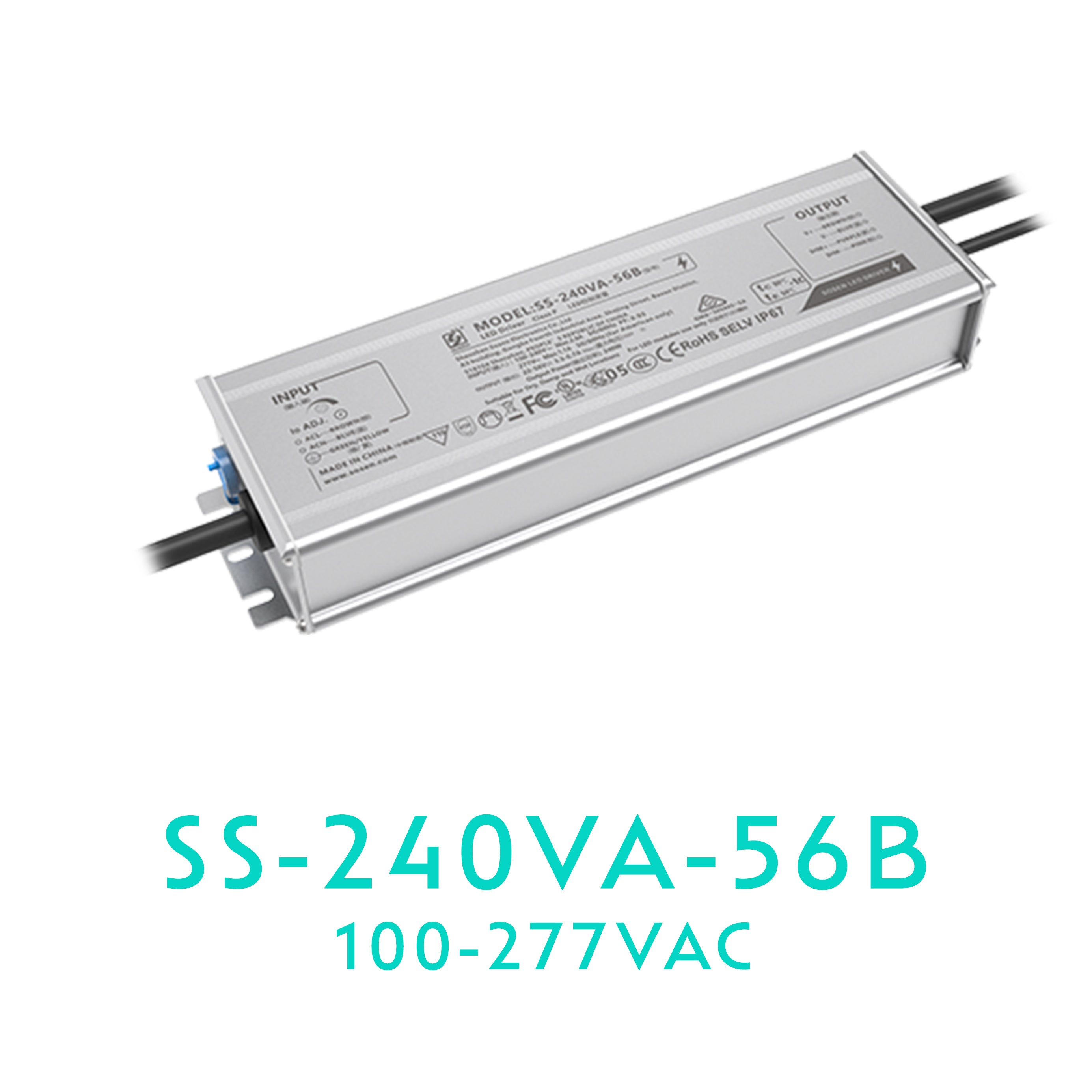 SOSEN SS-240VA-56B Constant Current Driver - 240W - IP67 #675