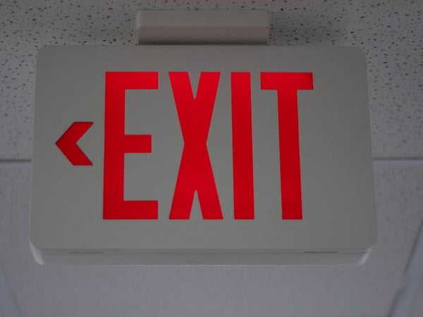 Emergency Exit Signs With Lights, Dual Head Led Emergency Light