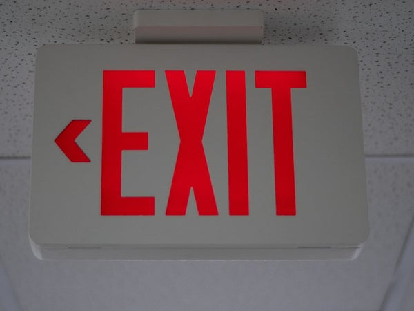 Emergency Exit Signs With Lights, Dual Head Led Emergency Light
