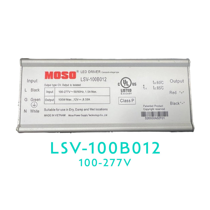 Lsv Direct Debit MOSO LSV-100B012 Constant Voltage LED Driver - 100W - 12V