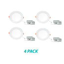 3BRIX 6 Inch 12W Slim Round Ultra-Thin Recessed Downlight with Night Light- 5CCT (27/30/35/40/50K)- 1000 lumens