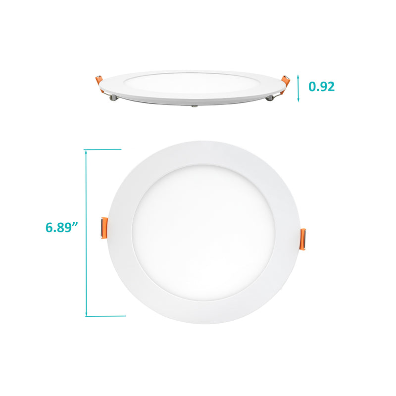 thumbnail image 2 of 6-Inch 12W Ultra-Thin Recessed LED Downlight – Cool White, Dimmable, With Driver – Modern Indoor 2 of 2