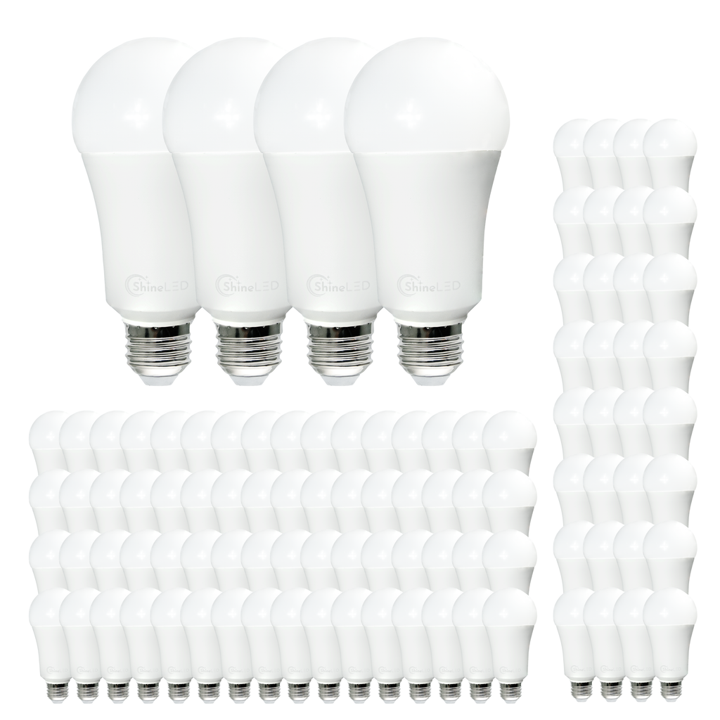 Shine LED Bombillas LED regulables A19, 15 W = 100 W, 1600 lúmenes, base  mediana E26, certificación UL, para el hogar, oficina, garaje, tocador