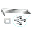 30 Foot Steel 5x5 Square Light Pole 07 Gauge - Including Shipping