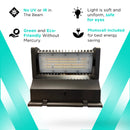 Rotatable LED Wall Pack - 5600 Lumens Max - Watt and Color Selectable (40W/30W/25W - 30K/40K/50K) DLC, UL Listed