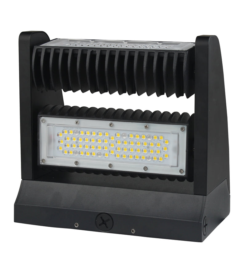 Rotatable LED Wall Pack - 11200 Lumens Max - Watt and Color Selectable (80W/60W/40W - 30K/40K/50K) DLC, UL Listed
