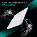 LED Gas Station Canopy Light - Glass Cover - Watt Selectable (240W/200W/160W) - 5700K - DLC - IP65 UL Listed