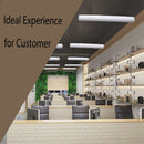 8ft Skinny Linear Linkable Strip - Pack of 6 - Selectable Watts (60/70/80W) - CCT(35/40/50/65K) - ETL & DLC