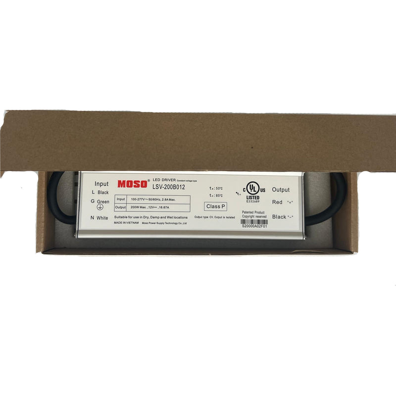 Lsv Direct Debit MOSO LSV-200B012 Constant Voltage LED Driver - 200W - 12V