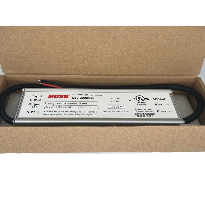 Lsv Direct Debit MOSO LSV-200B012 Constant Voltage LED Driver - 200W - 12V
