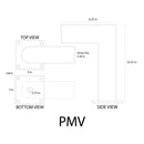 90 Degree Angled Tenon Wall Mount Bracket