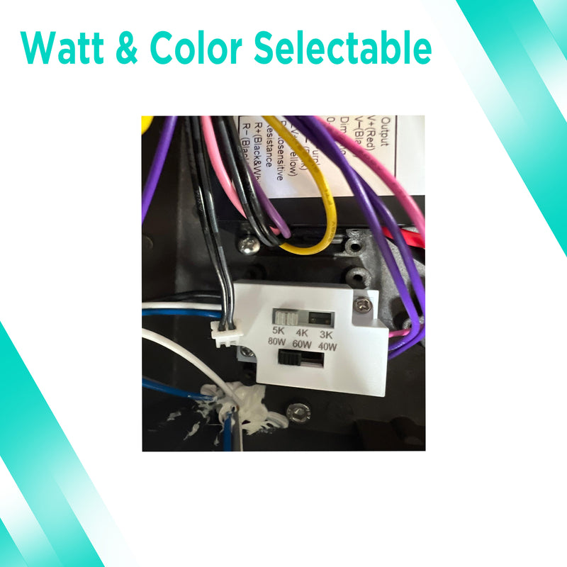 Rotatable LED Wall Pack - 11200 Lumens Max - Watt and Color Selectable (80W/60W/40W - 30K/40K/50K) DLC, UL Listed