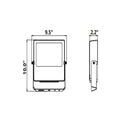 80W Mini Flood Light - CCT Selectable(3000/4000/5000K) - 10400lms - UL Listed - Glass Cover 232-233
