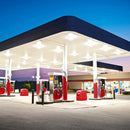 LED Gas Station Canopy Light - Glass Cover - Watt Selectable (240W/200W/160W) - 5700K - DLC - IP65 UL Listed