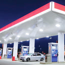 LED Gas Station Canopy Light - Glass Cover - Watt Selectable (240W/200W/160W) - 5700K - DLC - IP65 UL Listed