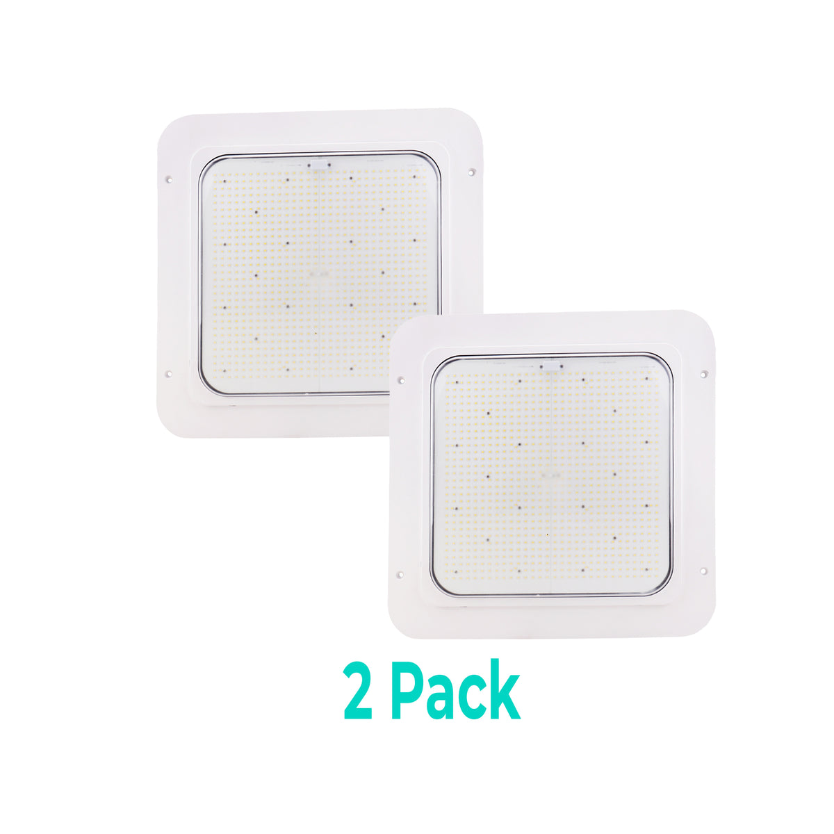 240W Max LED Gas Station Canopy Light - 5700K - Watt Selectable (240W/