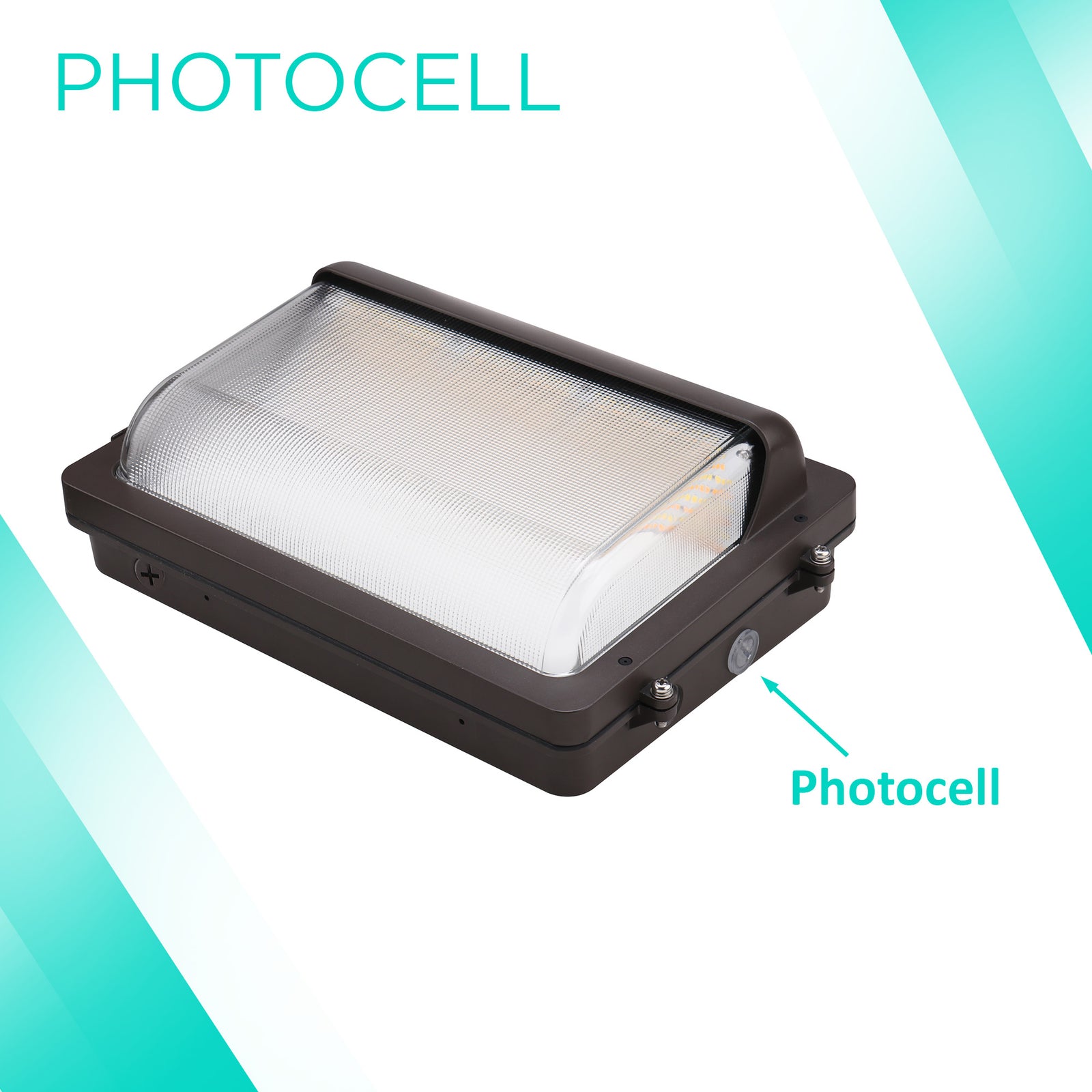 100W Wall Pack With Photocell- 13000 lumens - CCT Selectable (3K/4K/5K