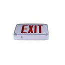 Outdoor Wet Location Compact Exit Sign - Battery Backup with Red Letters