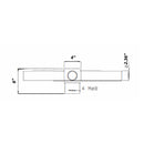 Double Spoke Arm Bracket Round at 180 Degree