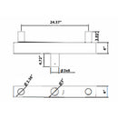 Bullhorn Round Base Bracket with 2 3/8 Tenon Adaptor