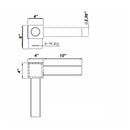 Double Spoke Arm Bracket Square at 90 Degree