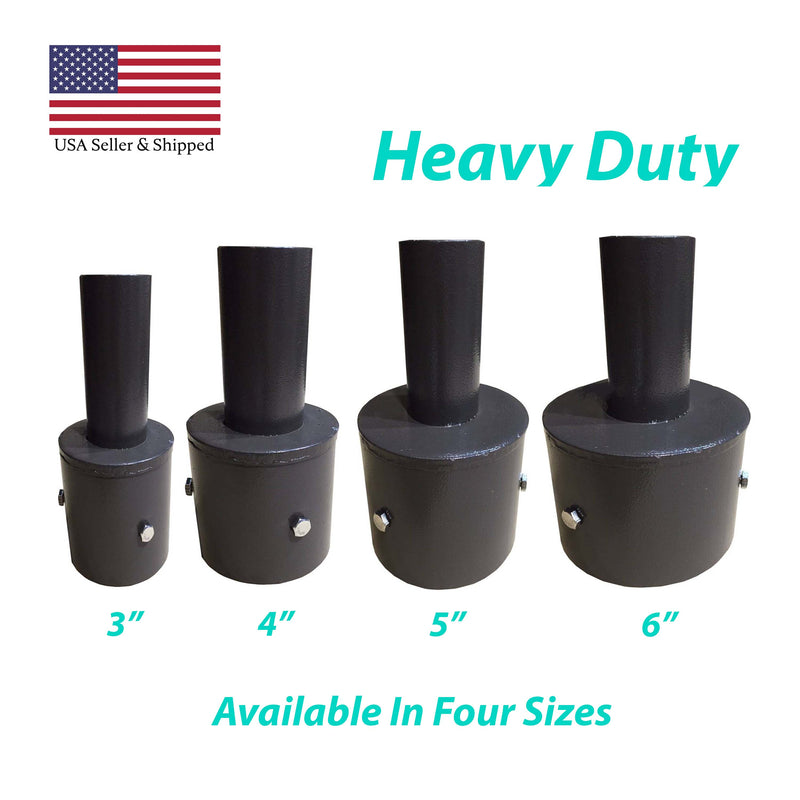 Tenon Adapter for 6 Inch Round Pole