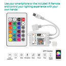 16.4ft Smart WiFi RGB Strip Light - 30 LEDs/m Color Changing Strip Light