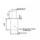 Tenon Adapter for 3 Inch Round Pole
