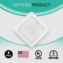 240W Max LED Gas Station Canopy Light - 5700K - Watt Selectable (240W/180W/150W) - 33600 lumens - DLC - IP65 UL Listed