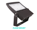 Flood Mount - Shoebox Light Mounting Bracket - Bronze