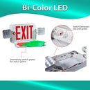 Indoor Emergency Exit Combo - Bi-Colors - Dual Heads