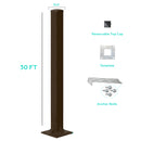 30 Foot Steel 5x5 Square Light Pole 07 Gauge - Including Shipping