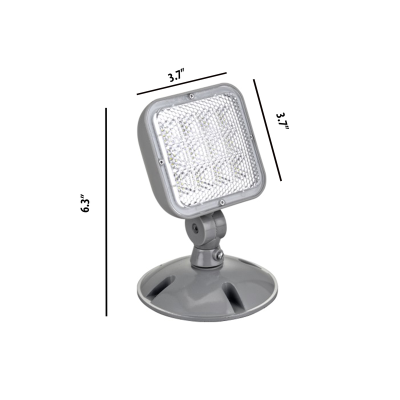 Remote Capable - Thermoplastic ALL LED Two Head Emergency Light