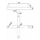 Bullhorn 4 Tenon Vertical Round Base at 90 Degree