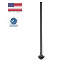 15 Foot Round Tapered Steel Light Pole - Including Shipping