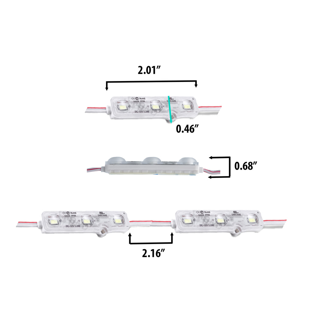 One Colour Led Module Single Color LED Module 12VDC - 1.2W - IP67 (Each Pack = 100 pcs) #382