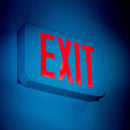 LED Exit Sign - Bi-Color Red/Green - 90+ Minute Emergency Operation