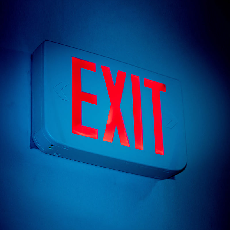 Color:red Exit Sign Red Neon Exit Sign