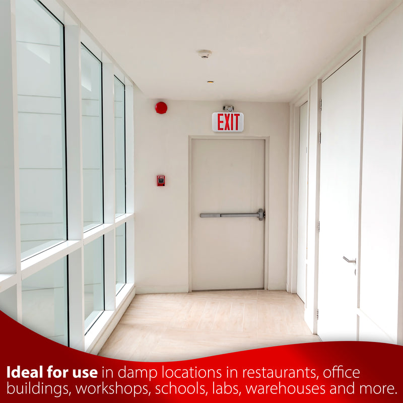 Bi Color Led Exit Signs LED Exit Sign - Bi-Color Red/Green - 90+ Minute Emergency Operation #3