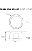 Electronic Dusk to Dawn Photocell Sensor - 120-277V - Twist Lock - 1000W Max