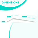 Backlit 1x4 - Version 2 - 5CCT (35K/40/K50K/57K/60K) - Watt selectable (20/25/30/35/40W) - 4 Pack